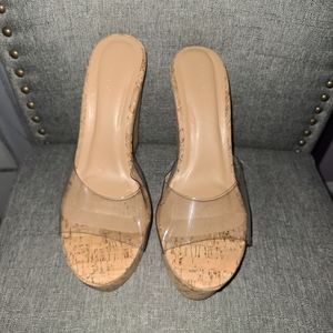Clear cork wedges